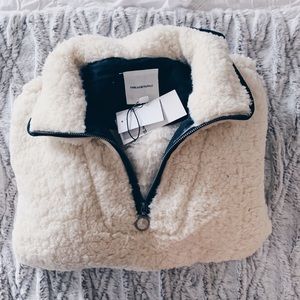 THREAD AND SUPPLY WUBBY FLEECE HALF ZIP SIZE SMALL